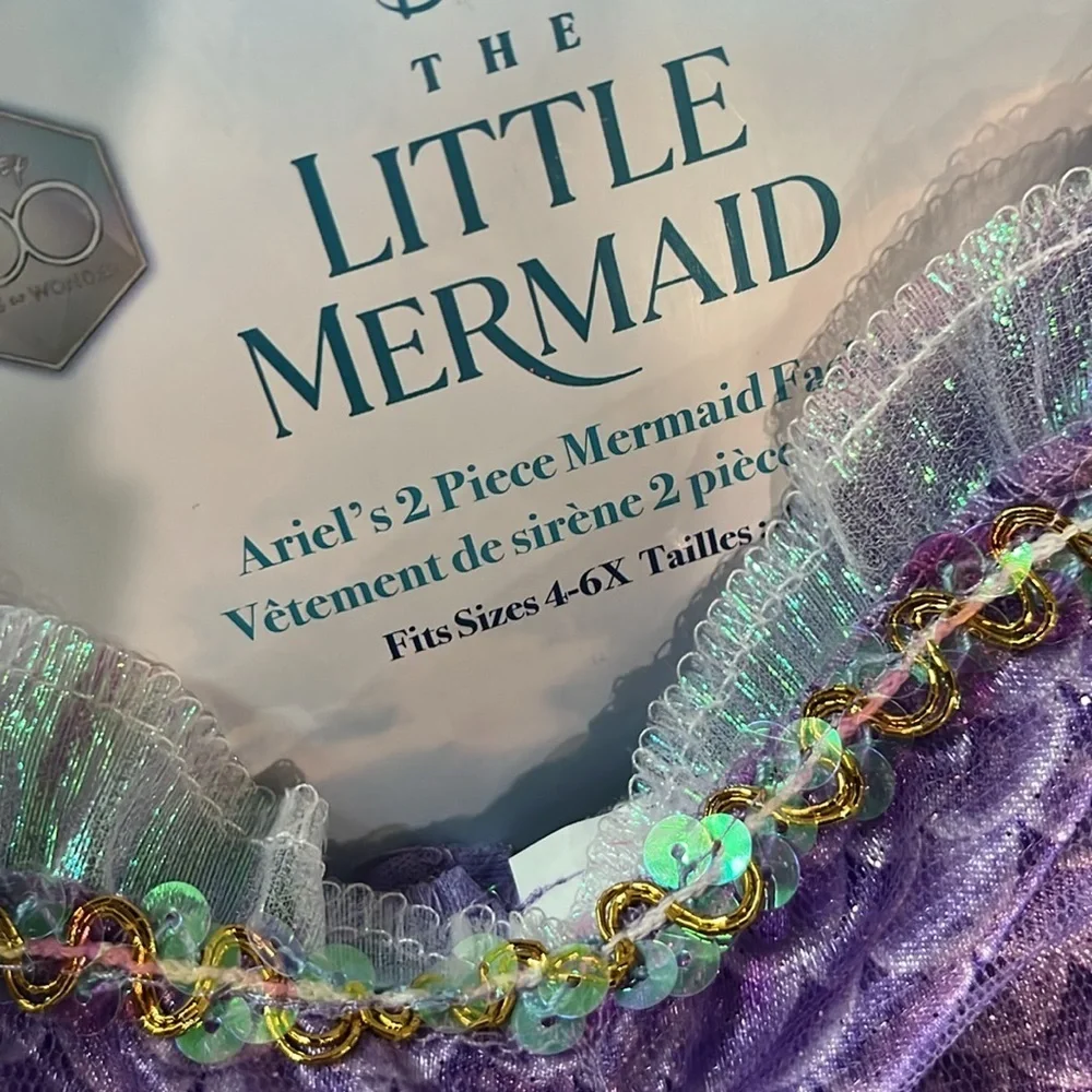 The Little Mermaid Ariel 2 piece set 4/6X